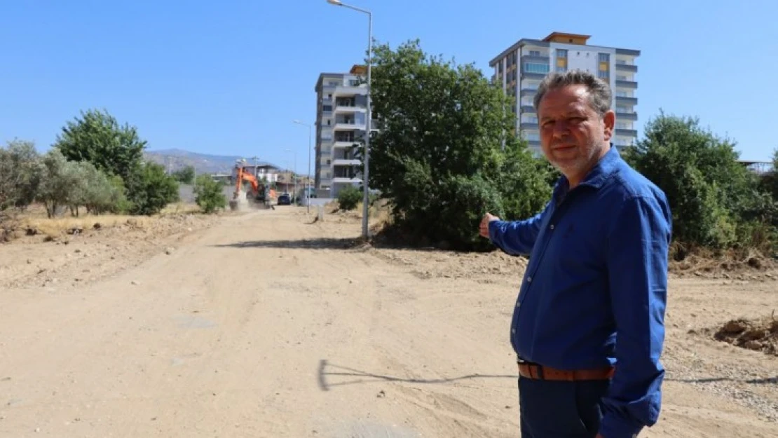 Yeşil Mahalle'de yol açma çalışmaları sürüyor
