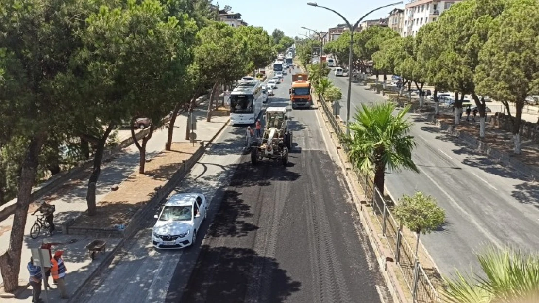 Yol çalışması uzun kuyruklar oluşturdu