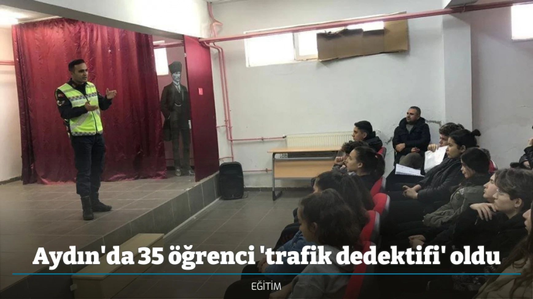 Aydın'da 35 öğrenci 'trafik dedektifi' oldu