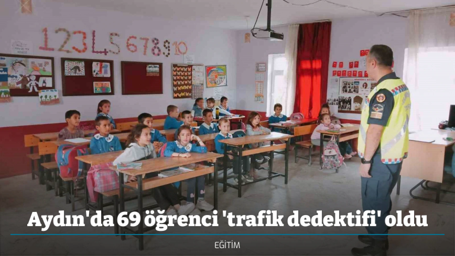 Aydın'da 69 öğrenci 'trafik dedektifi' oldu