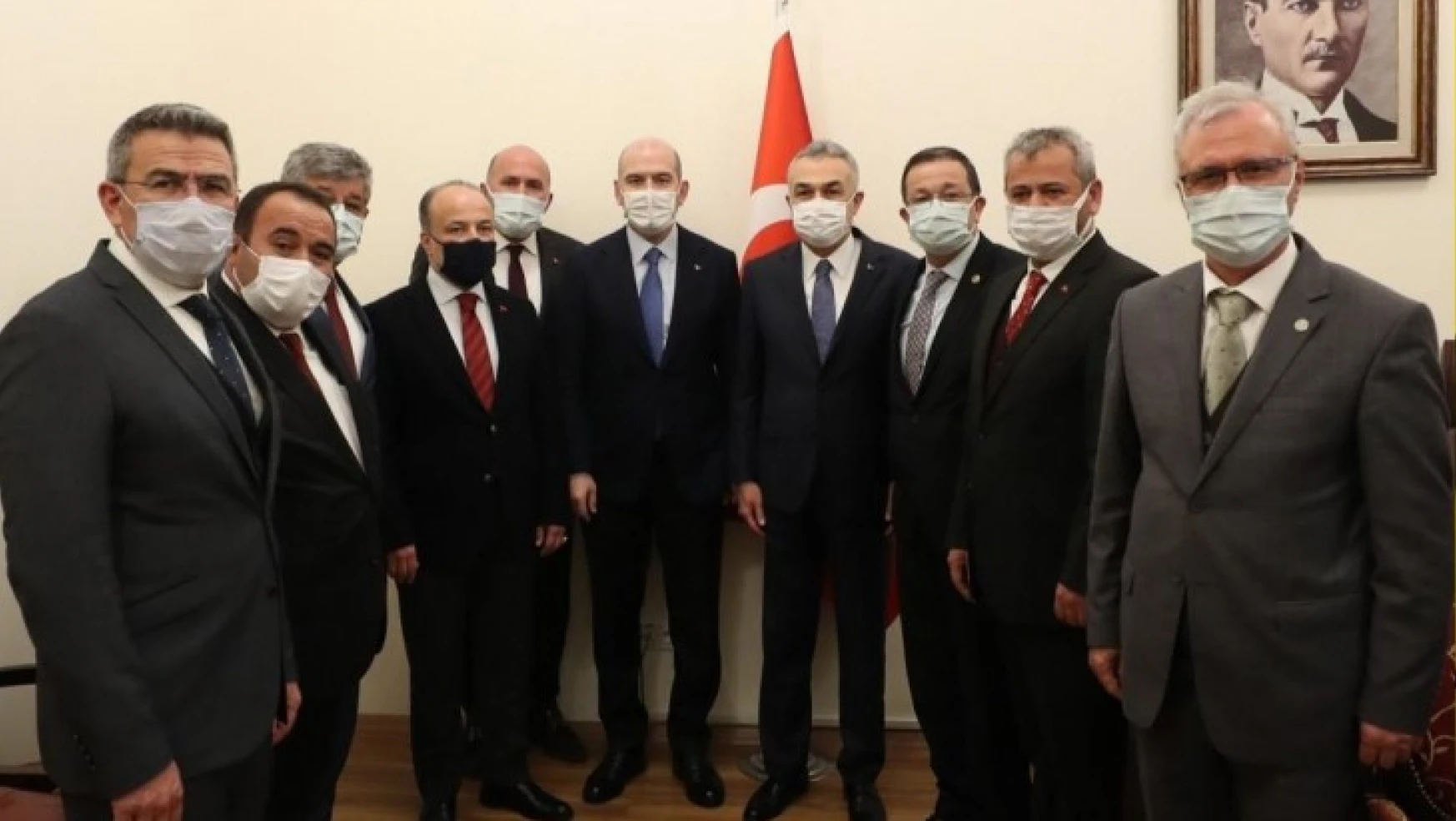 AK Parti Aydın heyeti, Bakan Soylu ile görüştü