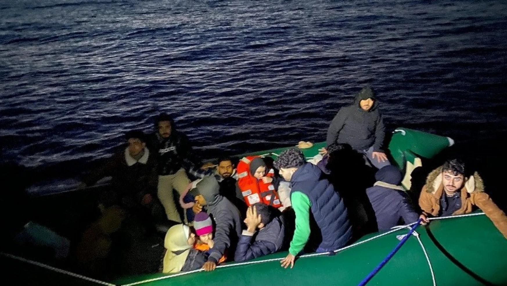 Aydın'da 34 düzensiz göçmen kurtarıldı
