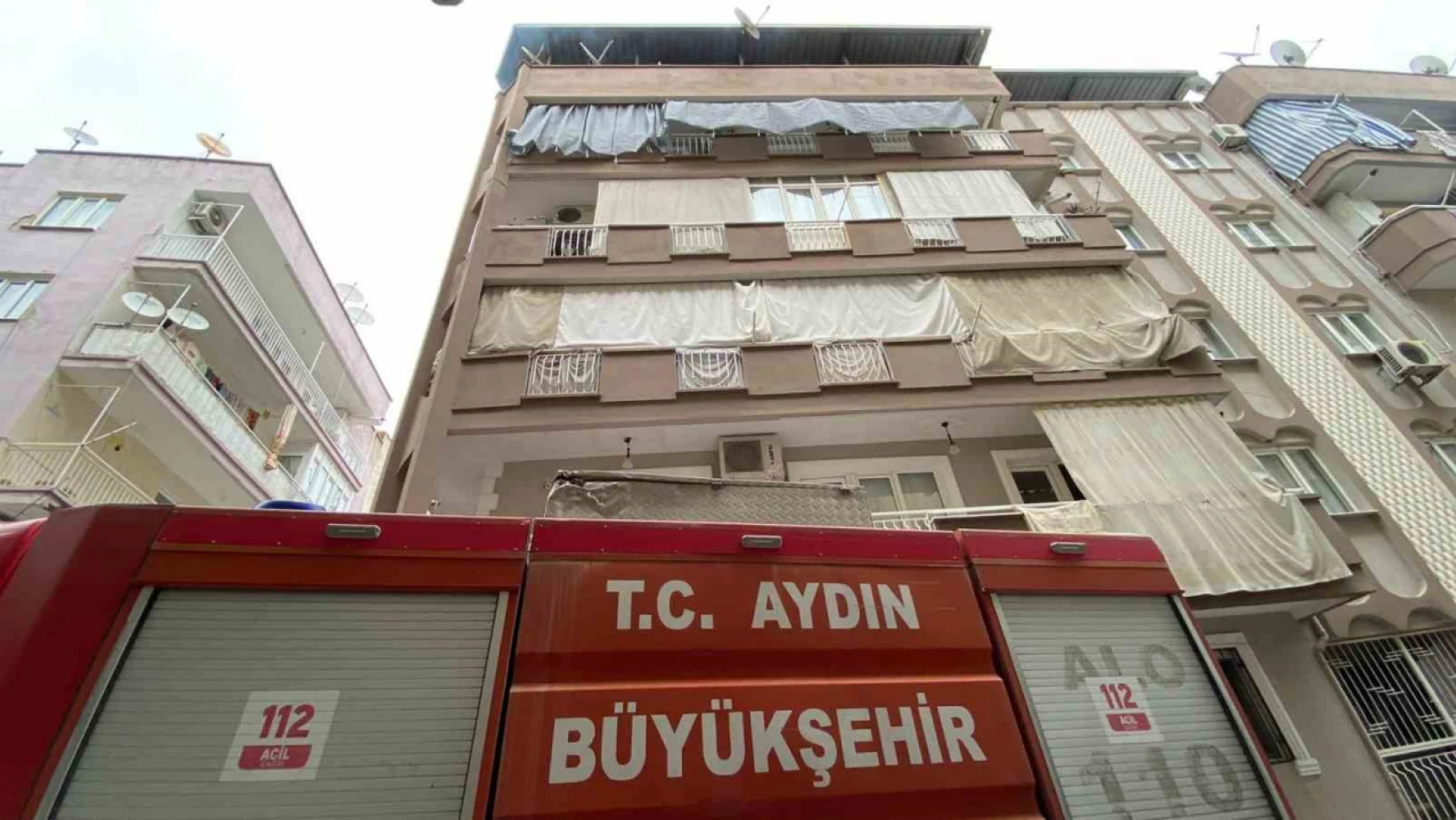 Aydın'da çatı yangını korkuttu