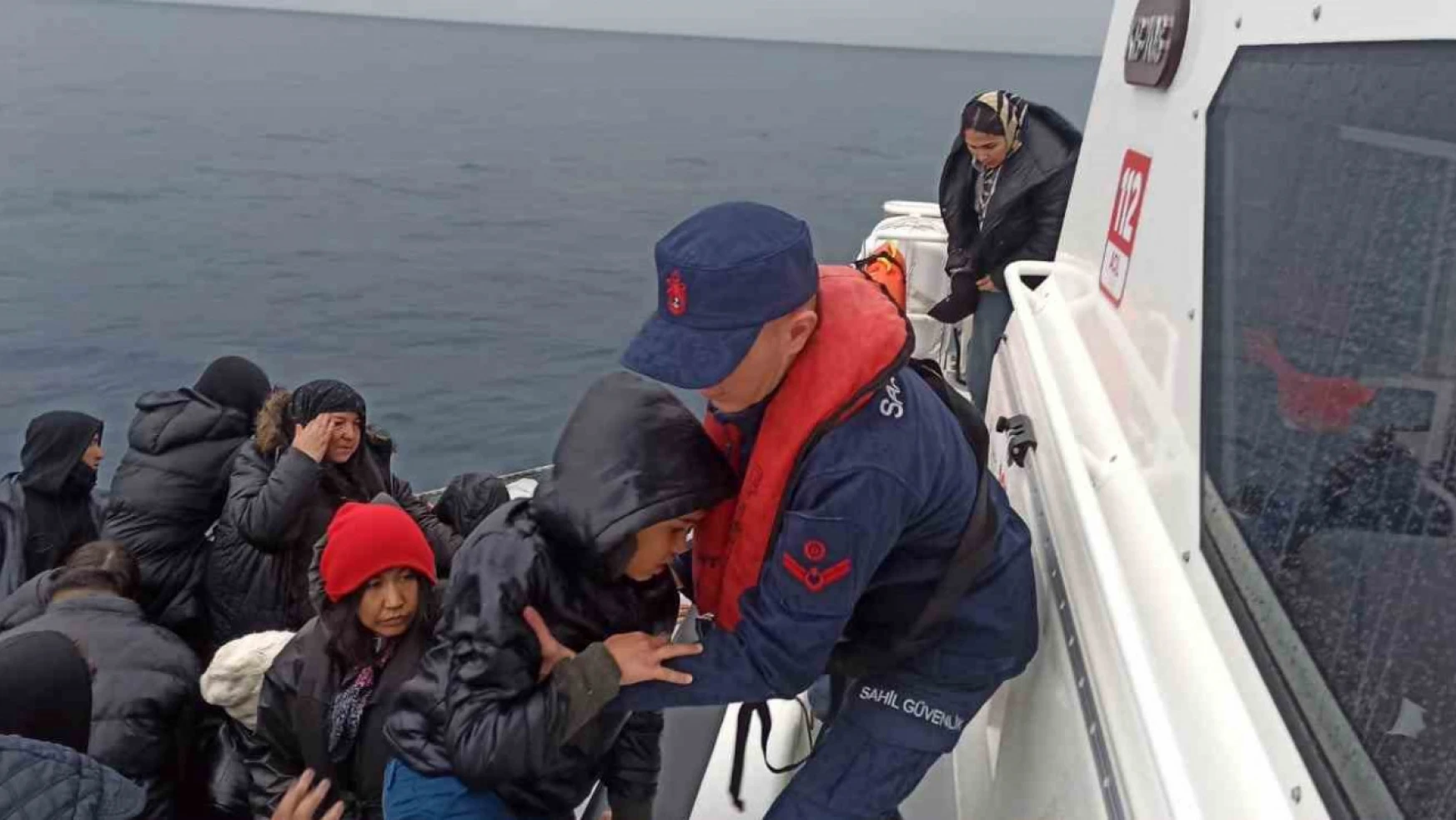 Aydın'da yılın ilk ayında 124 düzensiz göçmen kurtarıldı