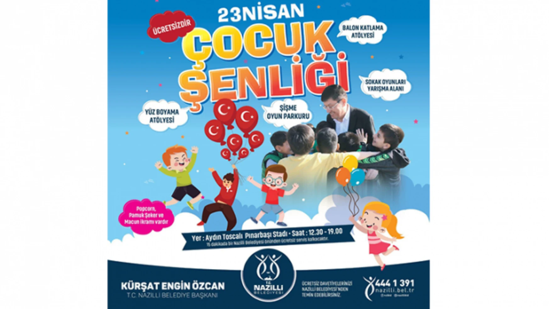 Başkan Özcan'dan çocuklara 23 Nisan sürprizi