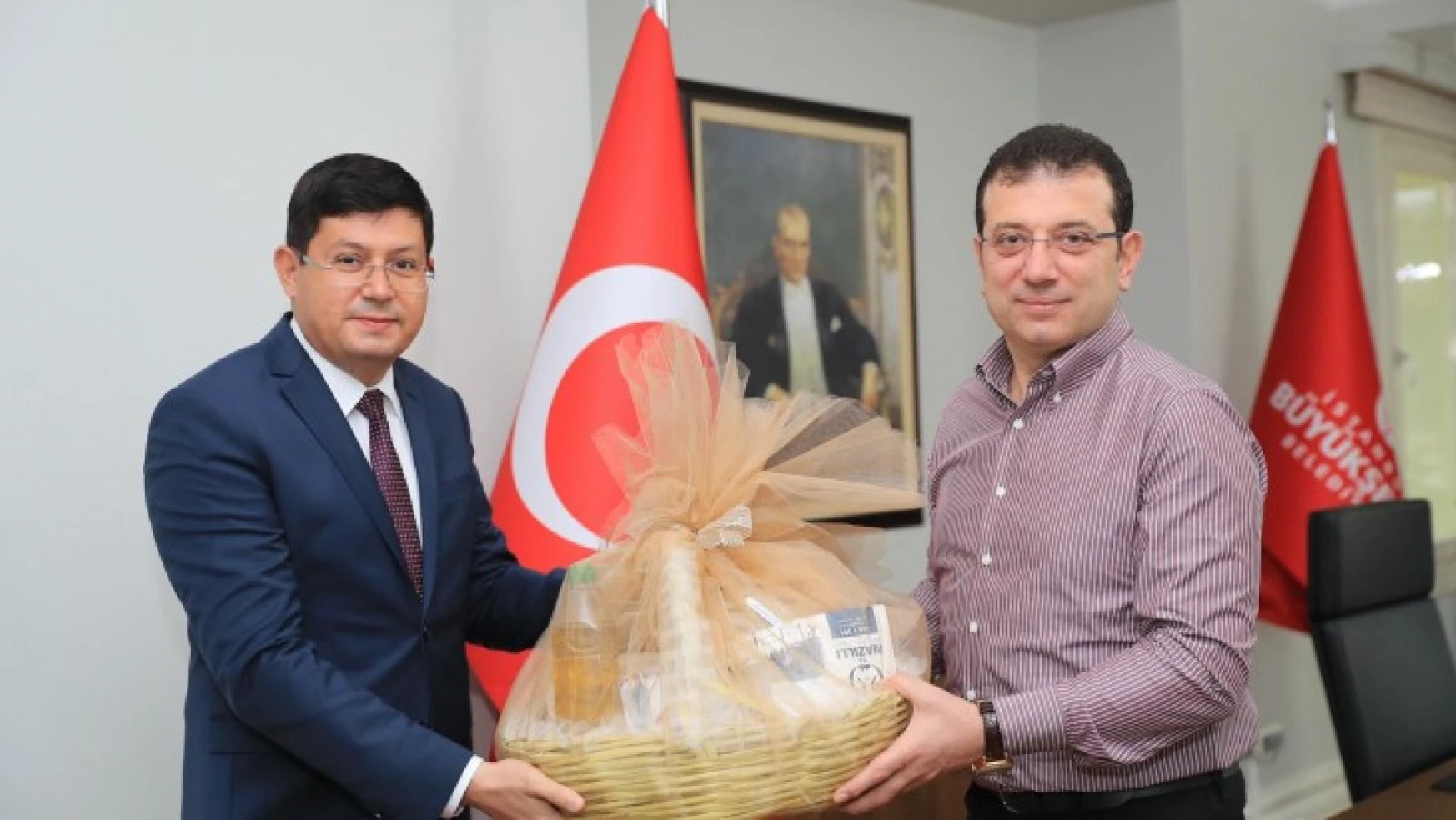 Başkan Özcan'dan İmamoğlu'na ziyaret