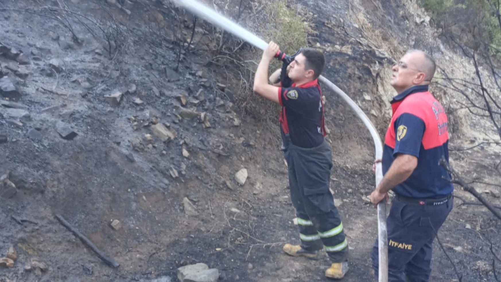 BŞB itfaiyesinden Karacasu'daki yangına anında müdahale