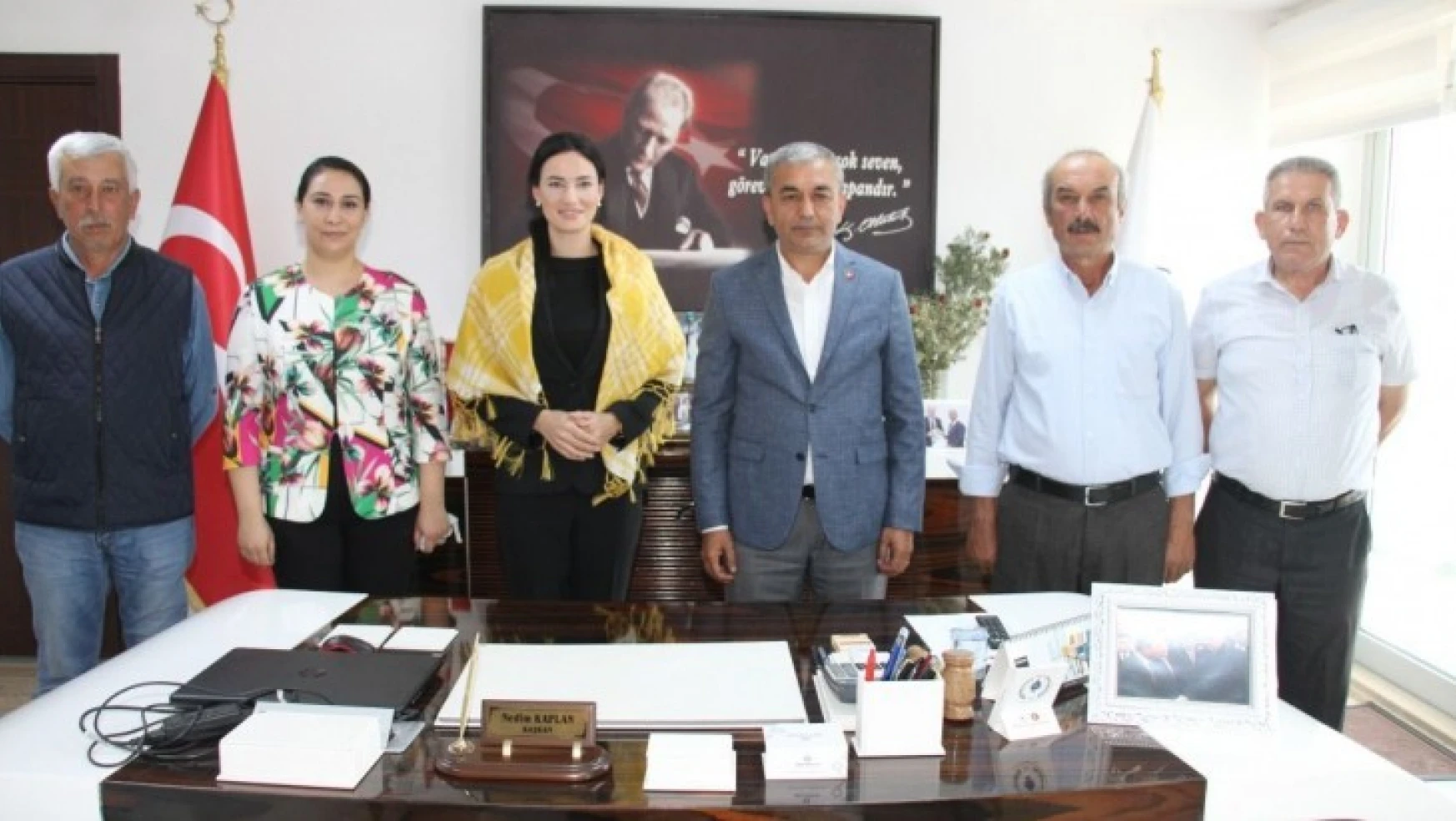 MKYK Üyesi Sarıbaş'tan Başkan Kaplan'a ziyaret