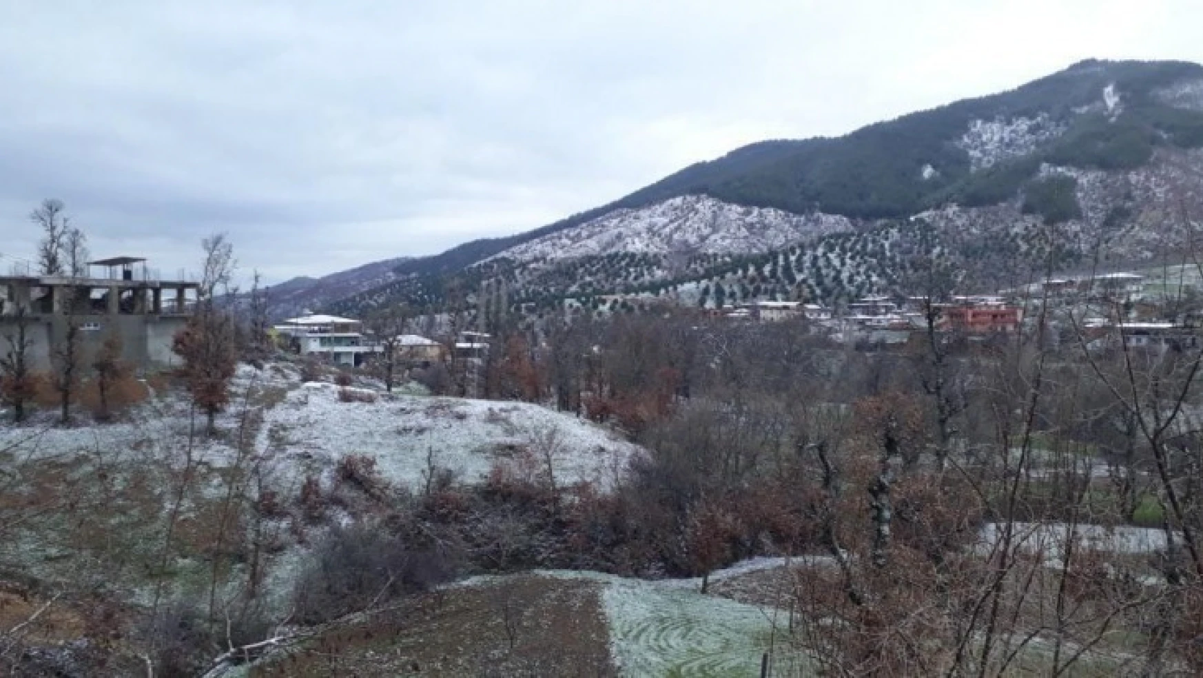 Nazilli'de kar yağışı başladı