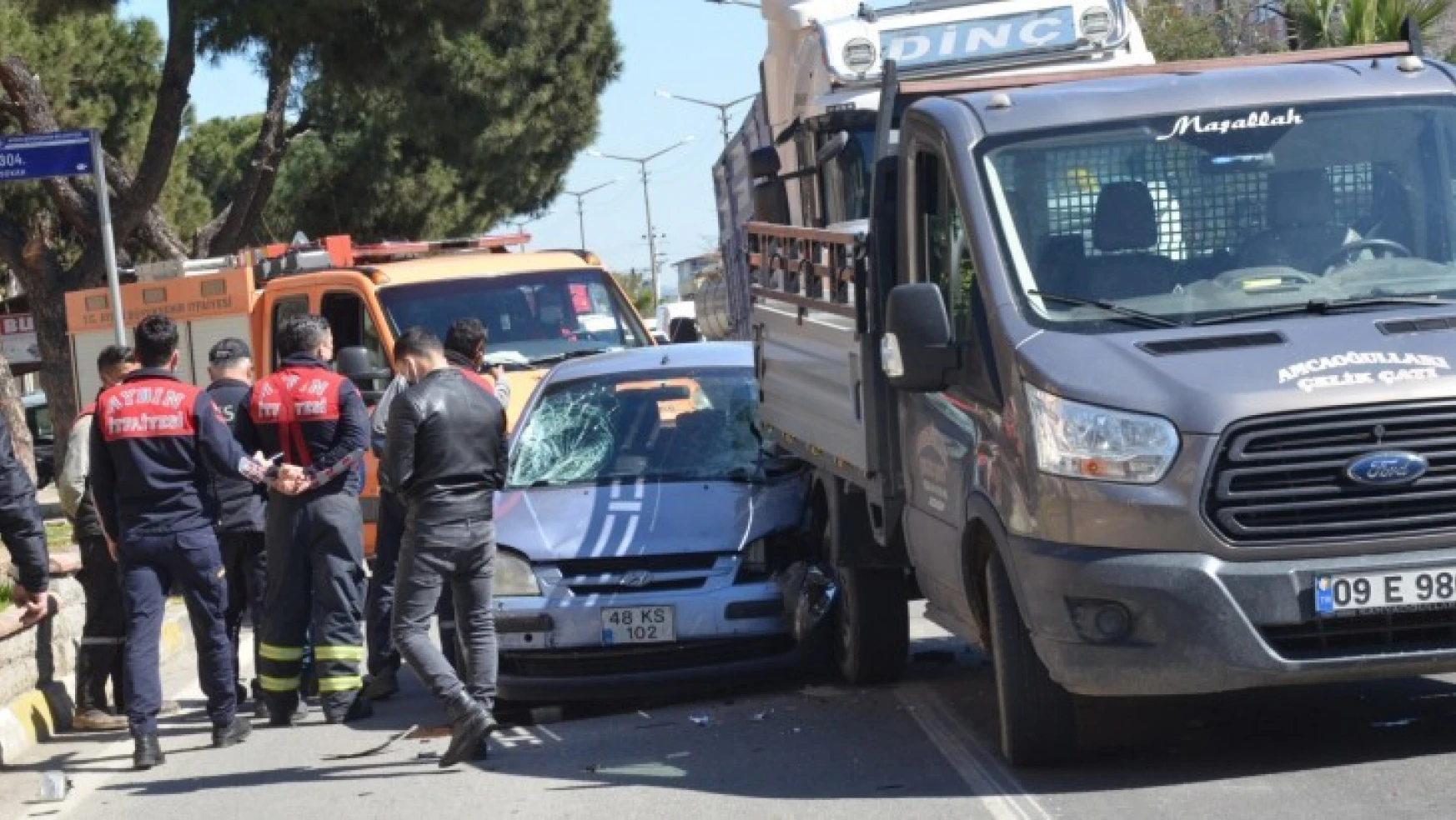 Nazilli'de trafik kazası: 1 ölü, 2 yaralı