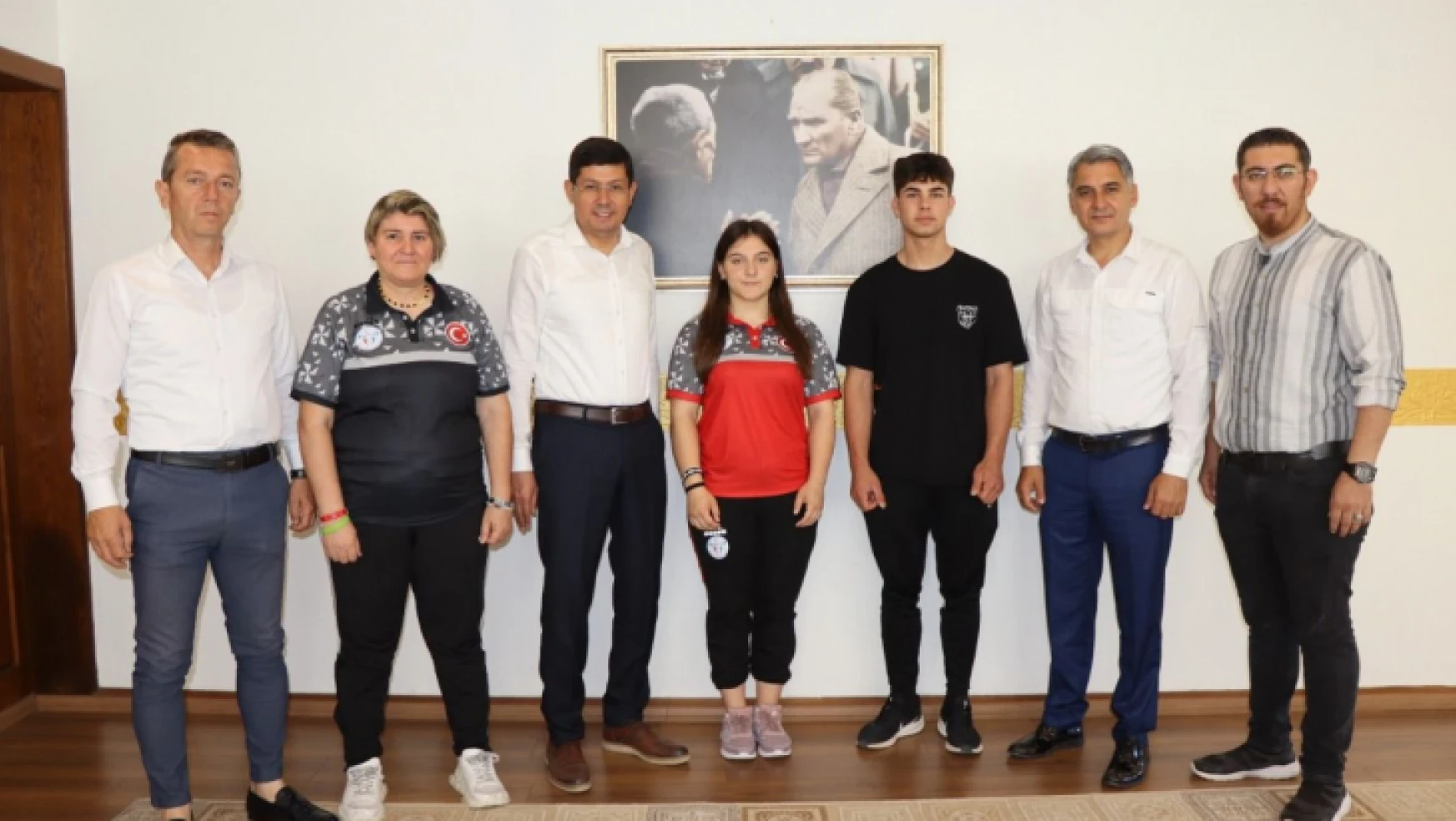 Nazilli'nin şampiyonlarından Başkan Özcan'a ziyaret