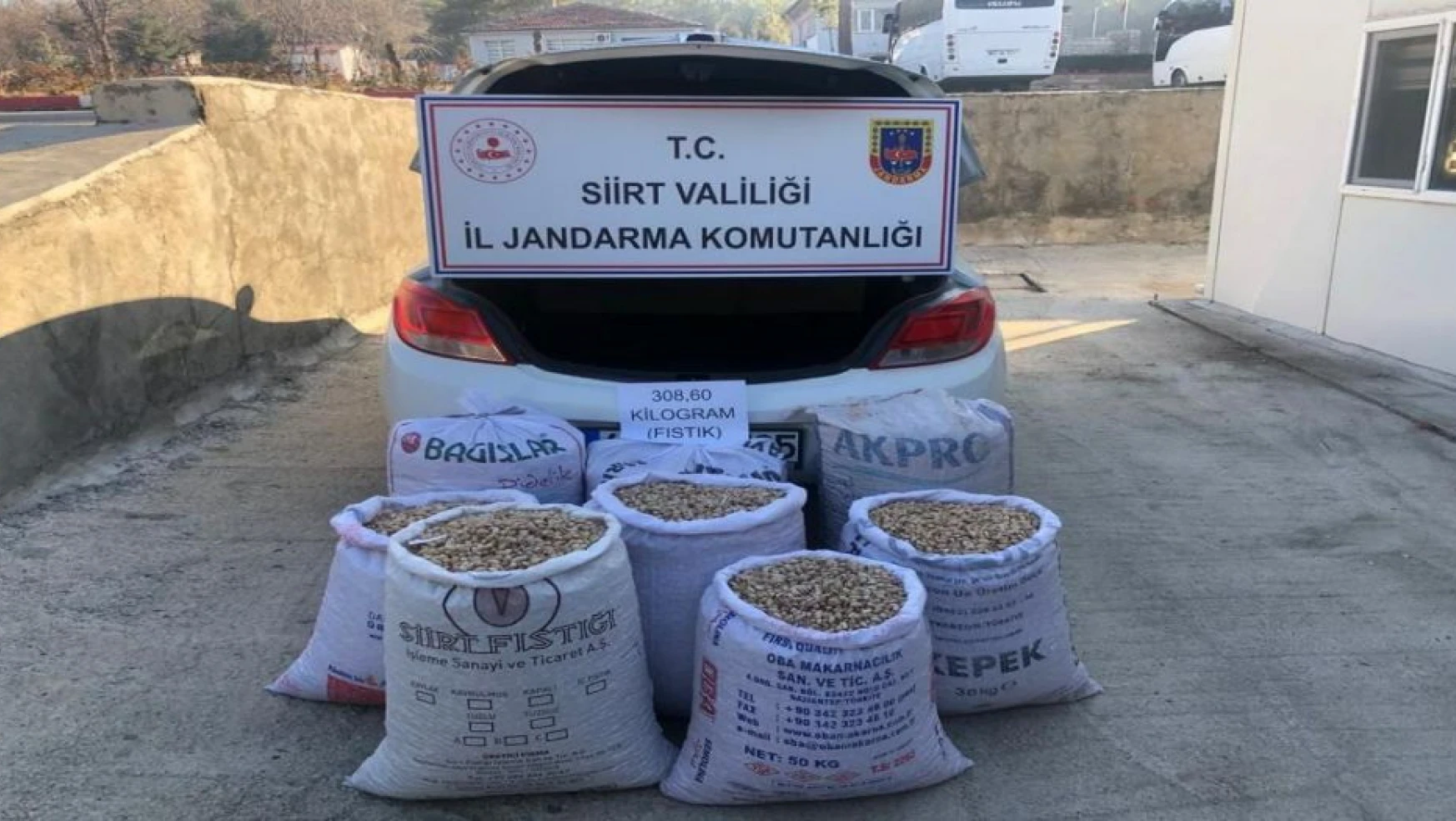 Siirt'te 308 kilogram fıstık çalındı: 1 gözaltı