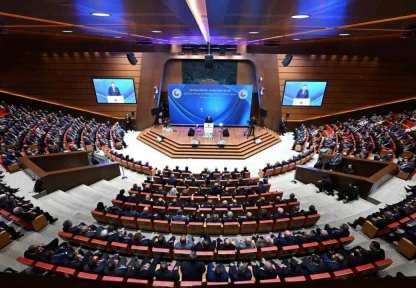 KUTO Başkanı Akdoğan'a ödülü Cumhurbaşkanı Erdoğan tarafından takdim edildi