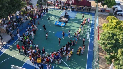 Başkan Zencirci gençlere sözünü tuttu, basket sahasını açtı