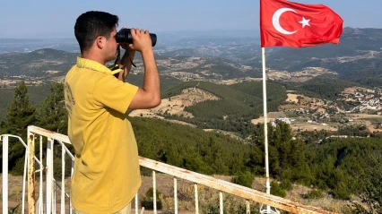 Bozdoğan'da ormanlar gözetleniyor