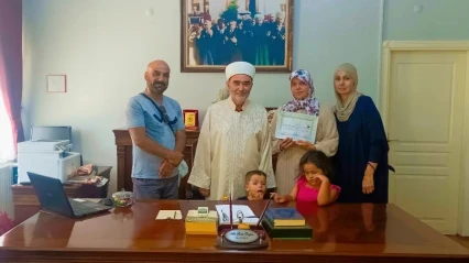 Söke İlçe Müftülüğü'nde ihtida töreni gerçekleştirildi