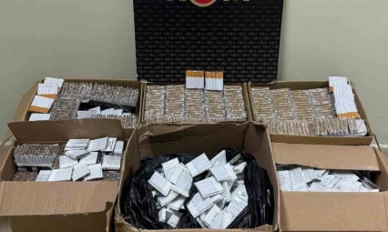 Aydın'da 63 bin 200 adet tütün doldurulmuş makaron ele geçirildi