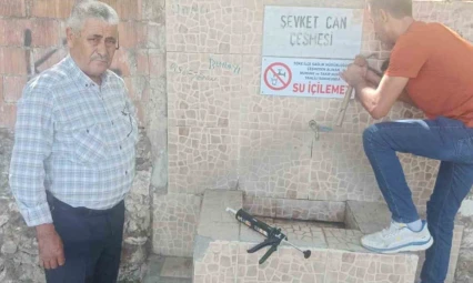 Söke'de bazı halk çeşmelerine 'Su içilemez' uyarısı