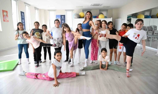 Aydın'da minikler jimnastikle büyüyor