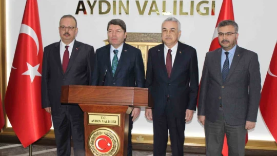 Adalet Bakanı Tunç'un Aydın'daki ilk durağı valilik oldu