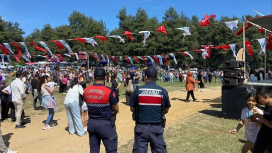 Ağaçlı'daki festivalde jandarma ekipleri kuş uçurtmadı