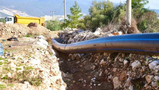 Akbük'te altyapı çalışmaları büyük ölçüde tamamlandı