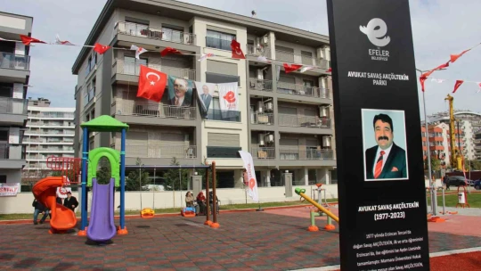 Akçöltekin'in adının verildiği park düzenlenen tören ile açıldı