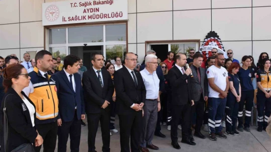 Ambulans şoförü Erke'yi mesai arkadaşları son yolculuğuna uğurladı