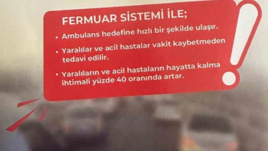 Araç sürücüleri 'ambulanslara fermuar sistemi ile yol verme' hakkında bilgilendirildi