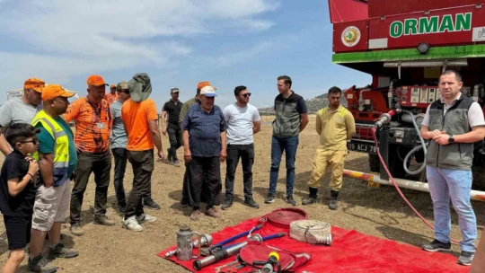 Avcılara orman yangınları bilgilendirmesi
