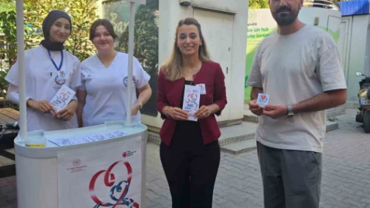 Aydın Atatürk Devlet Hastanesi'nde vatandaşlar kalp sağlığı hakkında bilgilendirildi