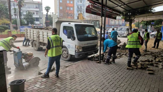 Aydın BŞB'nin Nazilli İstasyon Meydanı'ndaki 2. Etap çalışmaları başladı