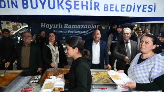 Aydın Büyükşehir Belediyesi Bozdoğan'da iftar programı düzenledi