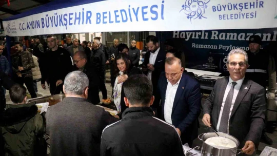 Aydın Büyükşehir Belediyesi Bozdoğan'da iftar programı düzenledi