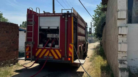 Aydın Büyükşehir Belediyesi İtfaiyesi'nden hızlı müdahale