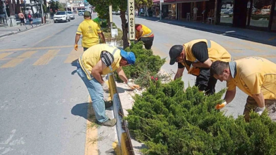 Aydın Büyükşehir Belediyesi Kuşadası'nda çalışmalarını sürdürüyor