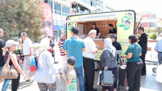 Aydın Büyükşehir Belediyesi'nden serinleten uygulama