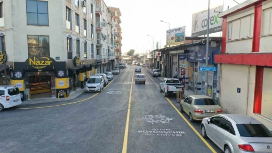 Aydın Büyükşehir Belediyesi Sanayi Caddesi'nde çalışmalarını tamamladı