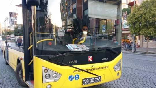 Aydın Büyükşehir Belediyesi toplu ulaşım araçlarına siyah kurdele astı