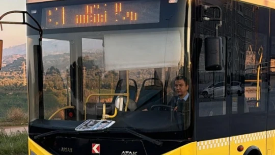 Aydın Büyükşehir Belediyesi toplu ulaşım araçlarına siyah kurdele astı