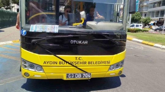 Aydın Büyükşehir Belediyesi toplu ulaşım araçlarına siyah kurdele astı
