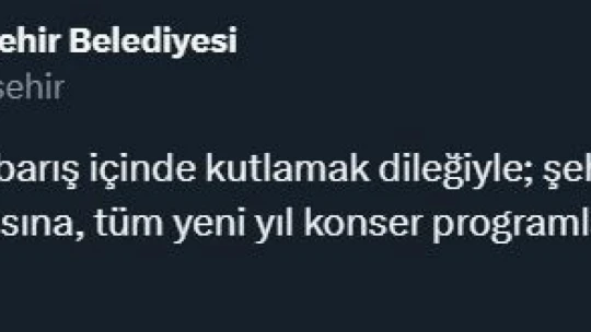 Aydın Büyükşehir Belediyesi yeni yıl etkinliklerini iptal etti