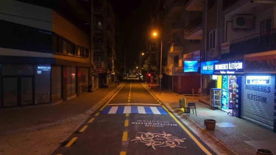 Aydın Büyükşehir Cumhuriyet Caddesi'ndeki çalışmaları tamamladı