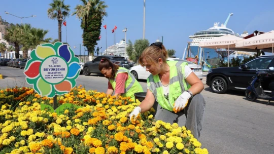Aydın Büyükşehir, Kuşadası'nda çalışmalarını sürüdürüyor
