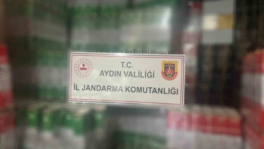 Aydın'da 1 milyon 38 bin 500 TL değerinde kayıt dışı boş zeytinyağı kutusu ele geçirildi