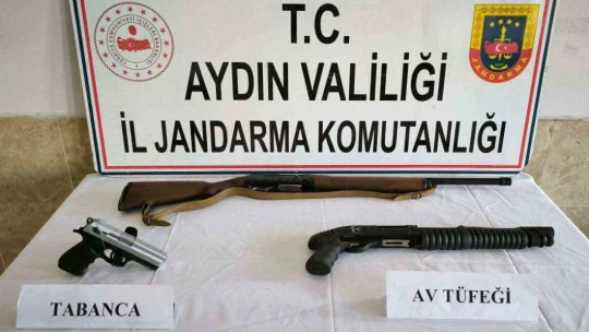 Aydın'da 12 adet ruhsatsız tabanca geçirildi
