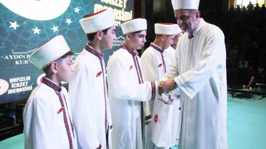 Aydın'da 133 hafız için 'hafızlık icazet merasimi' düzenlendi