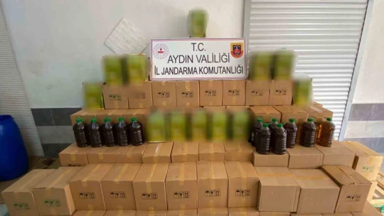 Aydın'da 14 bin litre sahte zeytinyağı ele geçirildi