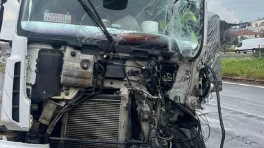 Aydın'da 2 tır çarpıştı: 1 yaralı