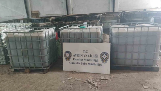 Aydın'da 3 bin litre tağşiş yağ ele geçirildi